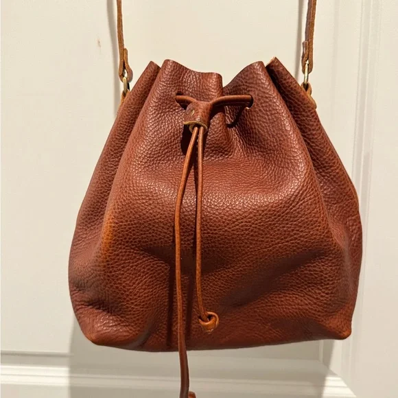 Portland Leather Rich Brown Shoulder Bag - Picture 1 of 7